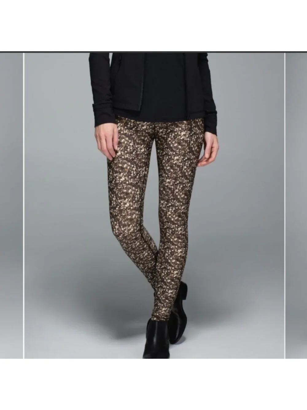 Lululemon Shine Tight (Roll Down) Shimmy Shimmer Multi like new